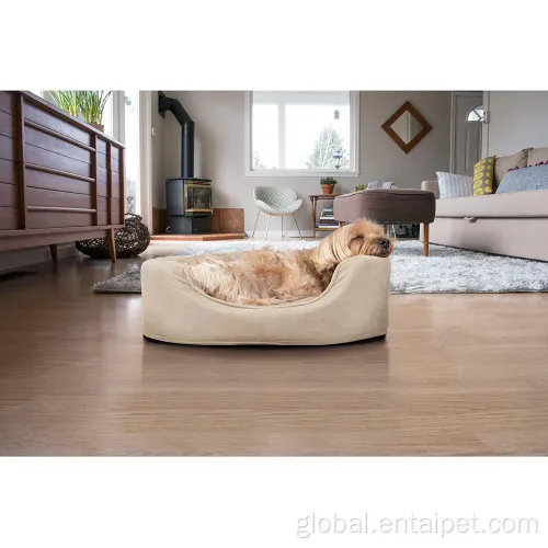 Dog Oval Fleece Suede Bed Pet Oval Terry Suede Fleece Bed with Mattress Factory